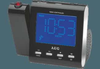 AEG. MRC 4122 F N Uhrenradio (FM Tuner, PLL Tuner, UKW, Schwarz)