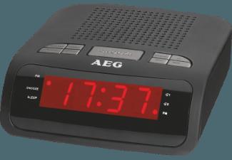 AEG. MRC 4142 Uhrenradio (PLL Tuner, UKW, Schwarz)