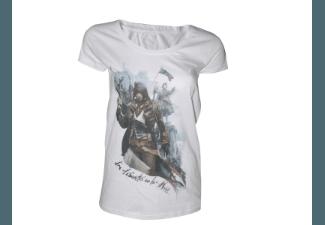 Assassin's Creed Unity T-Shirt Damen Größe L weiß, Assassin's, Creed, Unity, T-Shirt, Damen, Größe, L, weiß