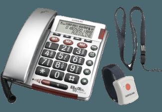 AUDIOLINE BigTel 50 Schnurgebundenes Großtastentelefon mit Alarmsender