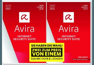 Avira Internet Security Suite 2015 - 1 und 1 Special Edition, Avira, Internet, Security, Suite, 2015, 1, 1, Special, Edition