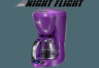 BEEM D2001.130 Night-Flight Kaffeemaschine Nachtviolett (hochtemperierte Glaskanne mit Volumenskalierung)