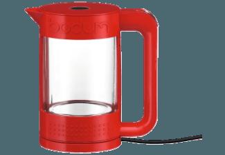 BODUM 11445-294 Bistro Wasserkocher Rot (1500 Watt, 1.1 Liter), BODUM, 11445-294, Bistro, Wasserkocher, Rot, 1500, Watt, 1.1, Liter,