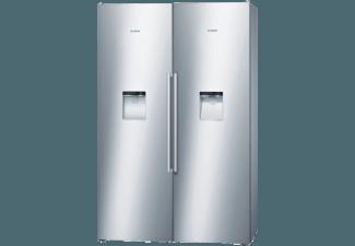 BOSCH KAD99PI30 Side-by-Side (363 kWh/Jahr, A , 1860 mm (Gefrierschrank, 1860 mm (Kühlschrank) hoch, Edelstahl)