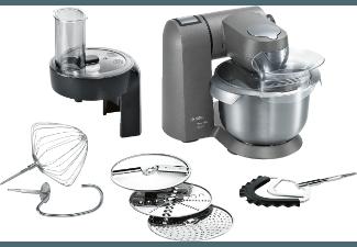 BOSCH MUMX25GL MaxxiMUM Küchenmaschine Granitegrau 1600 Watt