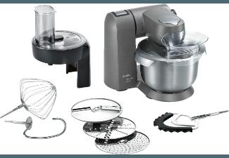 BOSCH MUMX25GL MaxxiMUM Küchenmaschine Granitegrau 1600 Watt, BOSCH, MUMX25GL, MaxxiMUM, Küchenmaschine, Granitegrau, 1600, Watt