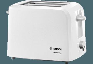 BOSCH TAT 3A 011 Toaster Weiß/Hellgrau (980 Watt, Schlitze: 2)