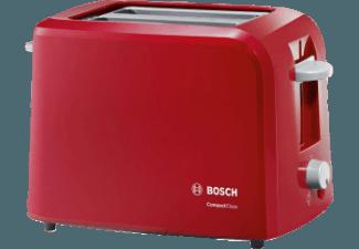 BOSCH TAT 3A 014 Toaster Rot/Hellgrau (980 Watt, Schlitze: 2), BOSCH, TAT, 3A, 014, Toaster, Rot/Hellgrau, 980, Watt, Schlitze:, 2,