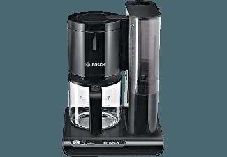 BOSCH TKA 8013 Kaffeemaschine Schwarz (Glaskanne, Volume Automatic für optimales Kaffeearoma, auch bei kleinen Brühmengen)