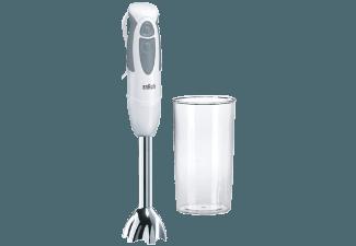 BRAUN MQ 300 Multiquick 3 Stabmixer Weiß/Grau/Edelstahl (550 Watt), BRAUN, MQ, 300, Multiquick, 3, Stabmixer, Weiß/Grau/Edelstahl, 550, Watt,