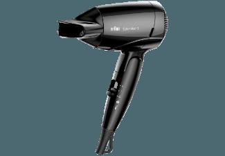 BRAUN Satin Hair 1 HD 130 Style&Go  (Schwarz, 1200 Watt)