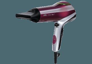 BRAUN Satin Hair 7 HD 770 Color Saver inkl. Diffusor Aufsatz  (Rot/Schwarz, 2200 Watt)