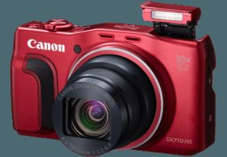 CANON PowerShot SX710 HS  Rot (20.3 Megapixel, 30x opt. Zoom, 7.5 cm sRGB-PureColor-II-G-LCD, WLAN)