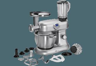 CLATRONIC KM 3476 Küchenmaschine mit Kochfunktion Silber 2000 Watt