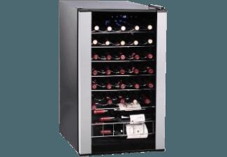 CLIMADIFF CLS33A Weinklimaschrank (154 kWh/Jahr, B, 33 Flaschen, Black-Metall)