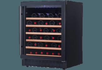CLIMADIFF PRO51C Weinklimaschrank (186 kWh/Jahr, B, 50 Flaschen, Black-Metal)