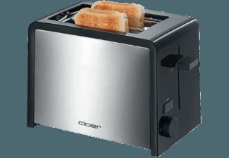 CLOER 3210 Toaster Silber/Schwarz (825 Watt, Schlitze: 2)