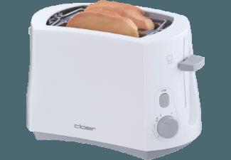 CLOER 331 Toaster Weiß (825 Watt, Schlitze: 2), CLOER, 331, Toaster, Weiß, 825, Watt, Schlitze:, 2,