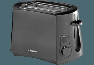 CLOER 3314 Toaster Schwarz (825 Watt, Schlitze: 2)