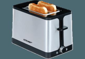 CLOER 3609 Scheiben-Toaster Edelstahl/Schwarz (900 Watt, Schlitze: 2), CLOER, 3609, Scheiben-Toaster, Edelstahl/Schwarz, 900, Watt, Schlitze:, 2,