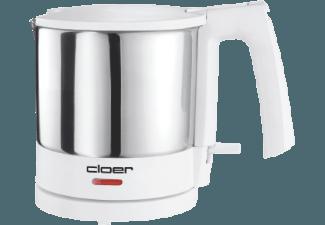 CLOER 4721 Wasserkocher Edelstahl/Weiß (1800 Watt, 1 Liter)