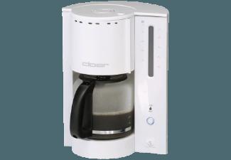 CLOER 5225 Kaffeemaschine Weiß (Glaskanne, Filterkaffee-Automat mit Temperaturstabilisierung)