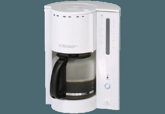 CLOER 5225 Kaffeemaschine Weiß (Glaskanne, Filterkaffee-Automat mit Temperaturstabilisierung)