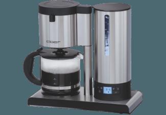 CLOER 5609 Filterkaffee-Automat Edelstahl matt/Schwarz (Glaskanne, Temperaturstabilisierung für Kaffee wie von Hand gebrüht), CLOER, 5609, Filterkaffee-Automat, Edelstahl, matt/Schwarz, Glaskanne, Temperaturstabilisierung, Kaffee, wie, Hand, gebrüht,