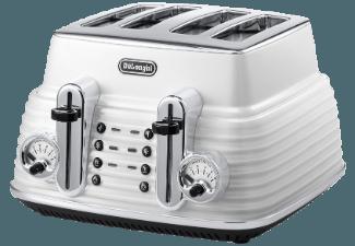 DELONGHI CTZ 4003 Scultura Toaster Weiß (1.8 kW, Schlitze: 4), DELONGHI, CTZ, 4003, Scultura, Toaster, Weiß, 1.8, kW, Schlitze:, 4,