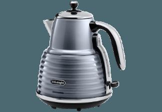 DELONGHI KBZ 2001.GY Scultura Wasserkocher Stahlgrau (2000 Watt, 1.5 Liter)