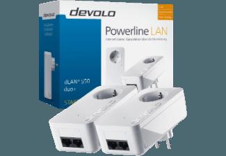 DEVOLO 9297 dLAN® 550 duo  Powerline Starter Kit Netzwerkadapter, DEVOLO, 9297, dLAN®, 550, duo, Powerline, Starter, Kit, Netzwerkadapter