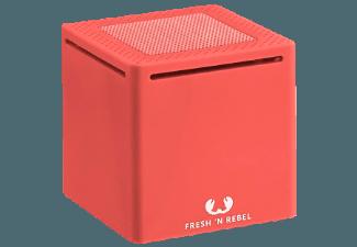 FRESH N REBEL Rockbox Cube Bluetooth Lautsprecher Coral