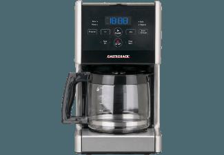 GASTROBACK 42705 Design Coffee Aroma Pro Kaffeemaschine Schwarz/Grau (Glaskanne)