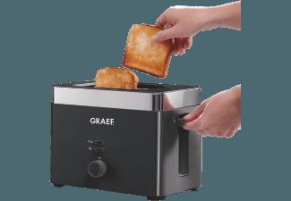 GRAEF TO 62 Toaster Schwarz (1 kW, Schlitze: 2), GRAEF, TO, 62, Toaster, Schwarz, 1, kW, Schlitze:, 2,