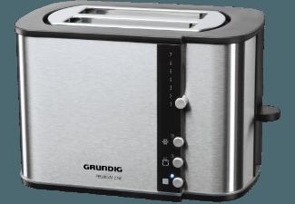 GRUNDIG TA5260 Toaster Edelstahl (870 Watt, Schlitze: 2), GRUNDIG, TA5260, Toaster, Edelstahl, 870, Watt, Schlitze:, 2,