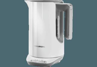 GRUNDIG WK 7280 Wasserkocher Weiß/Edelstahl (2400 Watt, 1.6 Liter), GRUNDIG, WK, 7280, Wasserkocher, Weiß/Edelstahl, 2400, Watt, 1.6, Liter,