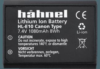 HÄHNEL HL-E10 für Canon LP-E10 Akku für Canon (Li-Ion, 7.4 Volt, 1080 mAh), HÄHNEL, HL-E10, Canon, LP-E10, Akku, Canon, Li-Ion, 7.4, Volt, 1080, mAh,