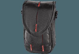 HAMA 103662 Canberra 90L Tasche für Digitalkamera (Farbe: Schwarz/Rot)