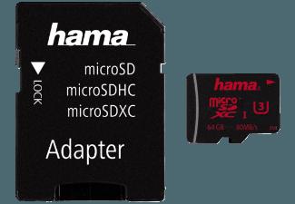 HAMA 123982  MSDHC 64 GB U3 UHS-I  A/F , Class 3, 64 GB