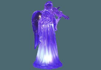 HELLUM 567113 Engel mit Geige LED Dekofigur,  Transparent,  Mehrfarbig