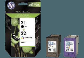 HP 21/22 Combopack Tintenkartusche mehrfarbig, HP, 21/22, Combopack, Tintenkartusche, mehrfarbig