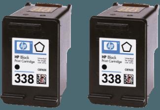 HP 338 2er Pack Original-Kartusche Schwarz