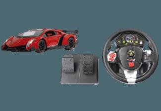 JAMARA 404870 Lamborghini Veneno Lenkrad   Pedale Rot