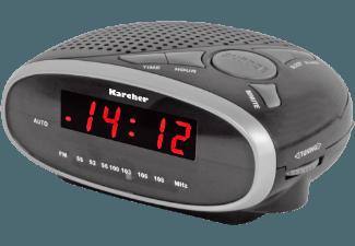 KARCHER UR 1010 Uhrenradio (FM Tuner, UKW, Schwarz)