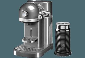 KITCHENAID 5KES0504EMS/4 Nespresso Kapselmaschine mit Aeroccino Medallion Silver, KITCHENAID, 5KES0504EMS/4, Nespresso, Kapselmaschine, Aeroccino, Medallion, Silver