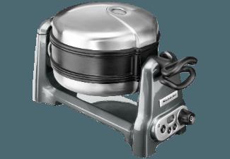 KITCHENAID 5KWB110EMS Artisan Waffeleisen Medallion Silber