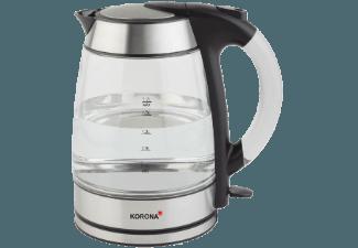 KORONA 20600 Wasserkocher Edelstahl/Schwarz (2000 Watt, 1.7 Liter), KORONA, 20600, Wasserkocher, Edelstahl/Schwarz, 2000, Watt, 1.7, Liter,