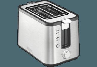 KRUPS KH442 Premium Toaster Control Line Toaster Edelstahl/Schwarz (720 Watt, Schlitze: Zwei)