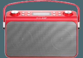 LENCO Lucille Retro-Radio rot  (PLL-Tuner, FM, DAB, DAB , Red), LENCO, Lucille, Retro-Radio, rot, , PLL-Tuner, FM, DAB, DAB, Red,