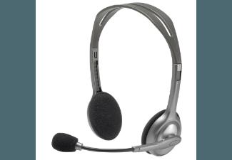 LOGITECH H110 Headset Schwarz/Silber